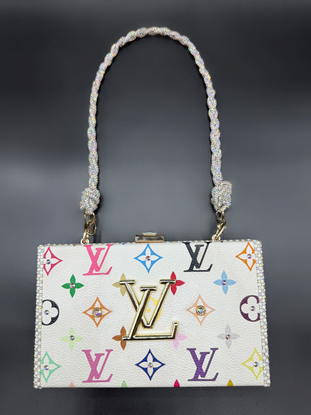 White Multicolor Upcycled