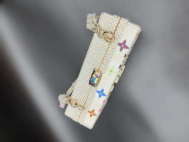 White Multicolor Upcycled