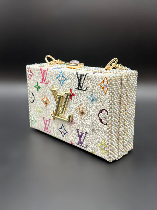 White Multicolor Upcycled