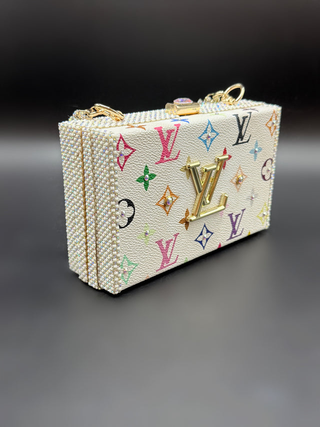 White Multicolor Upcycled