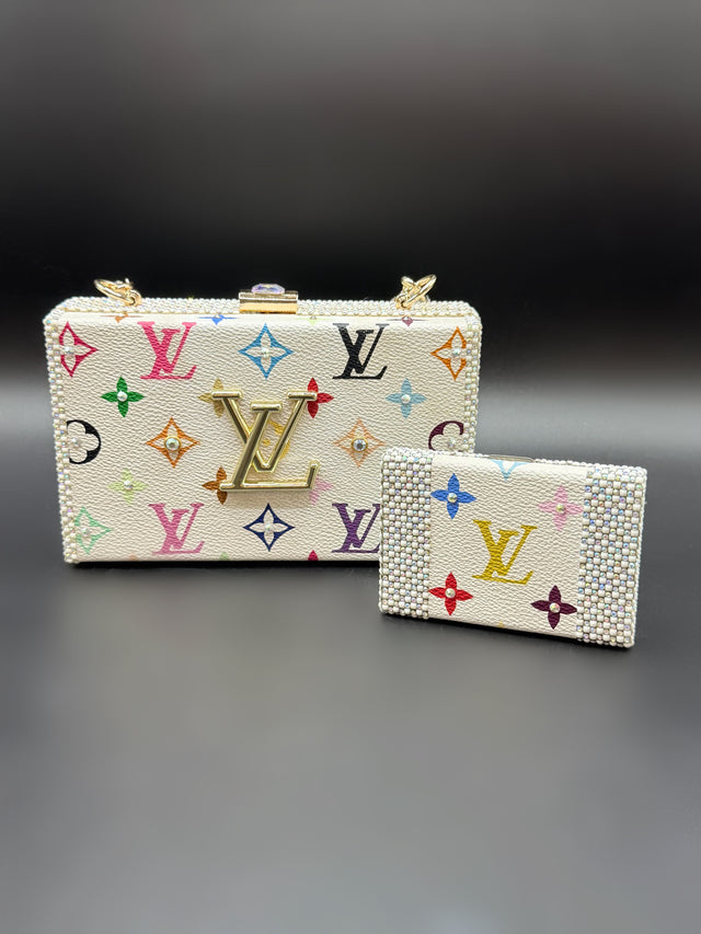 White Multicolor Upcycled