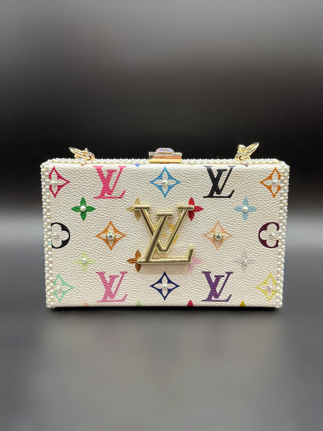 White Multicolor Upcycled