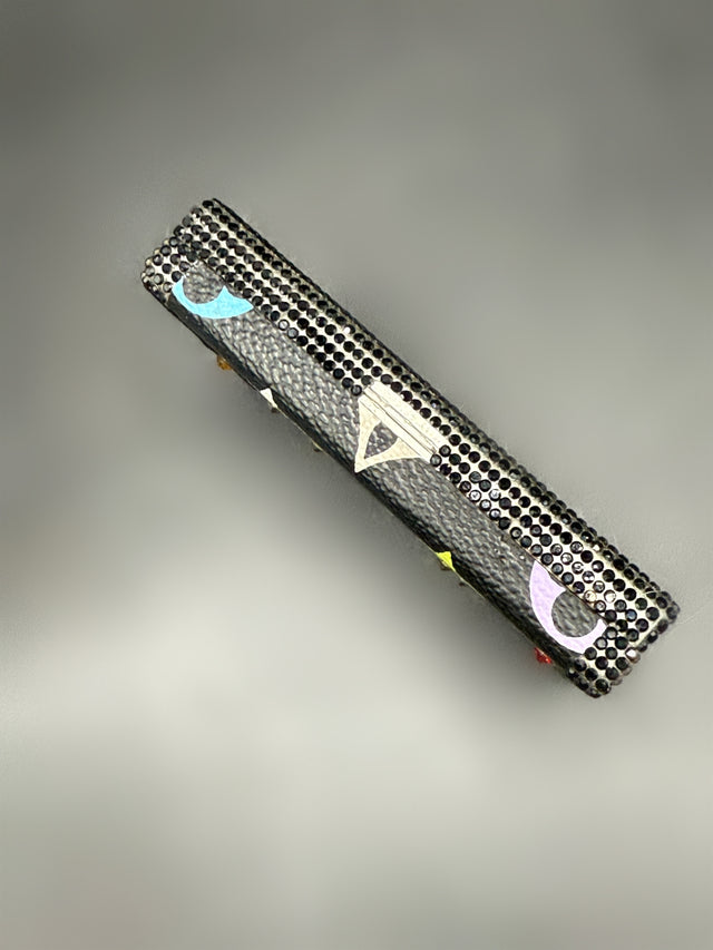 Black Multicolored Upcycled