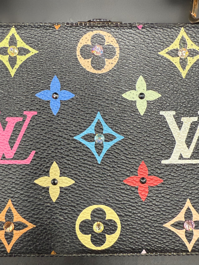 Black Multicolored Upcycled