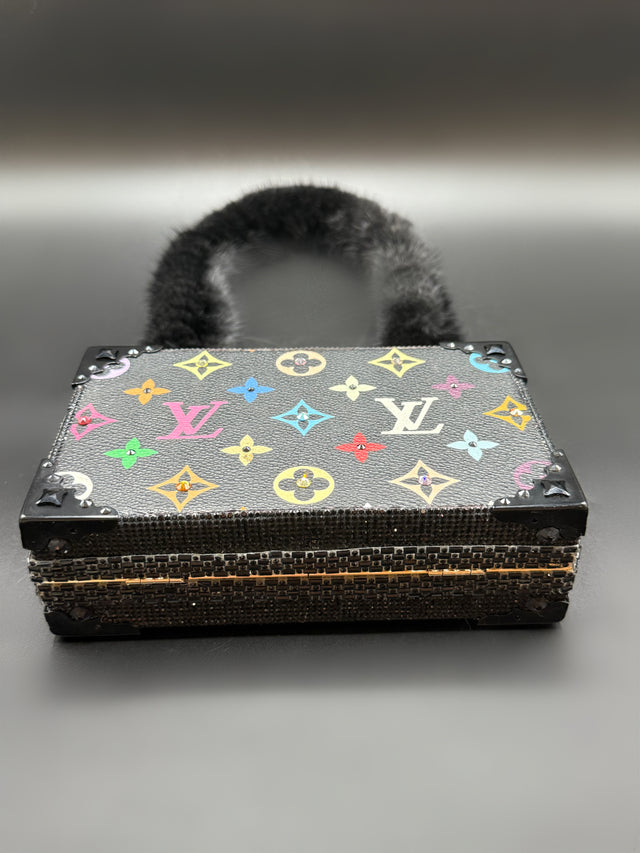 Black Multicolored Upcycled