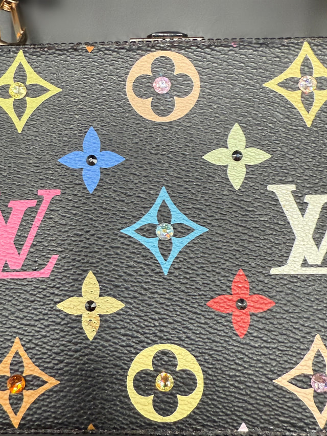 Black Multicolored Upcycled