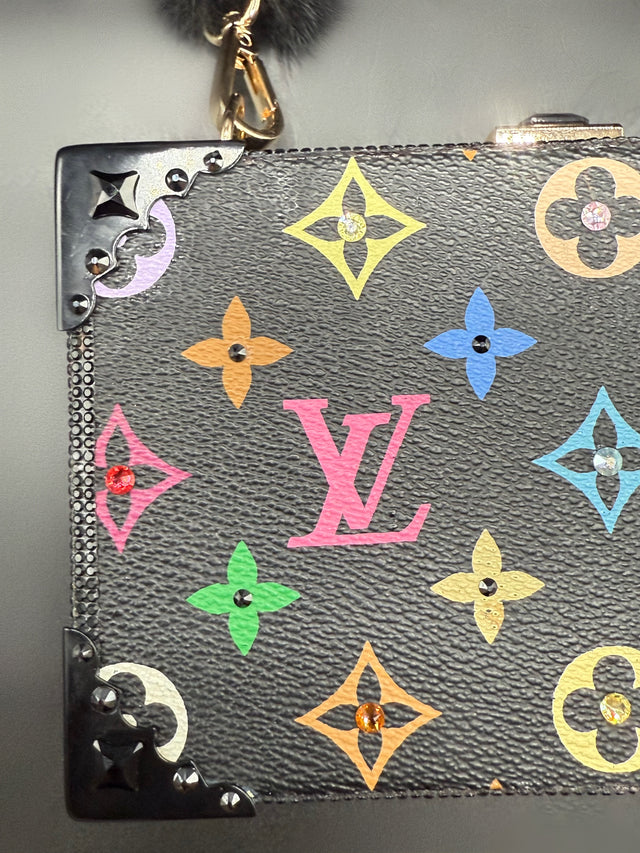 Black Multicolored Upcycled