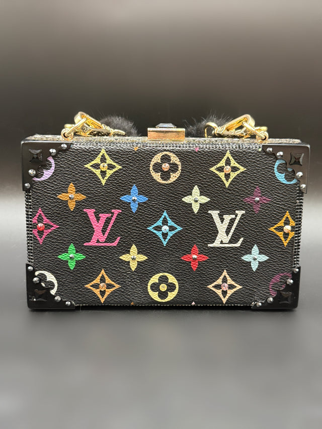 Black Multicolored Upcycled