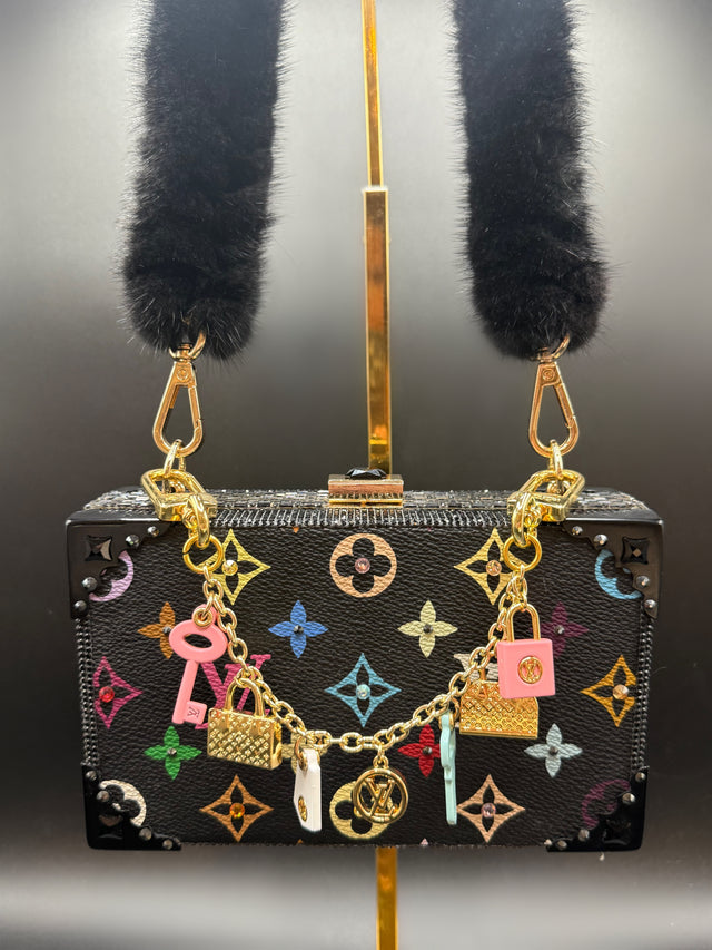 Black Multicolored Upcycled