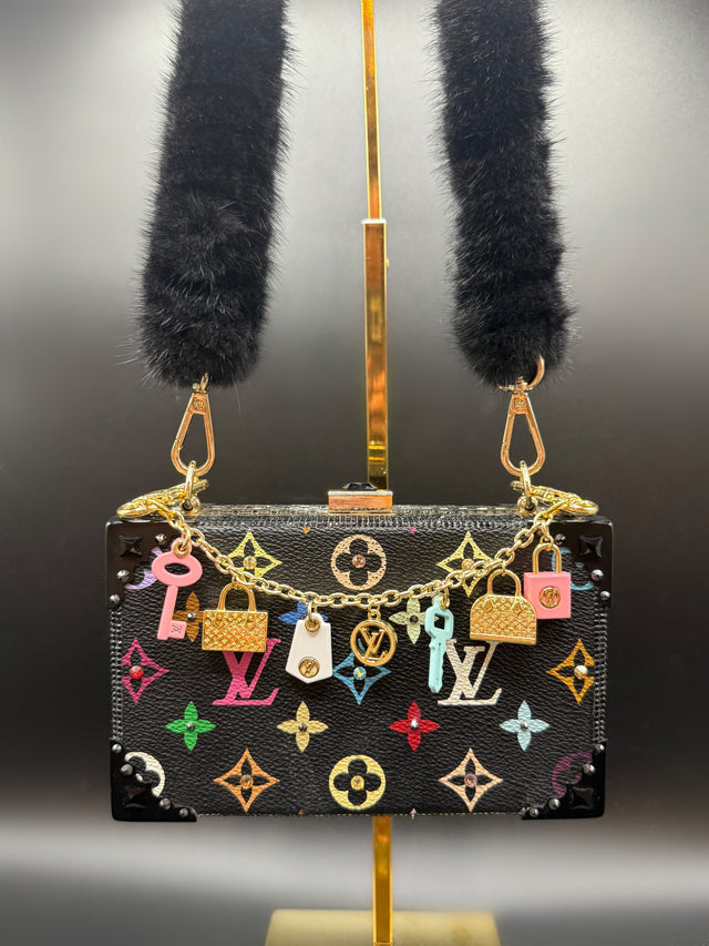 Black Multicolored Upcycled