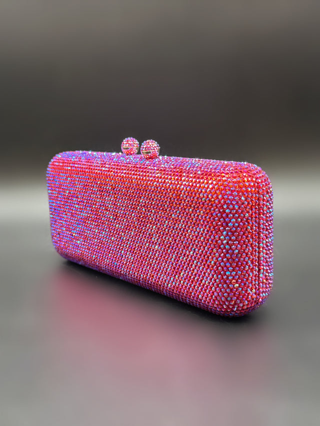 Crystal Clutch Fuchsia AB