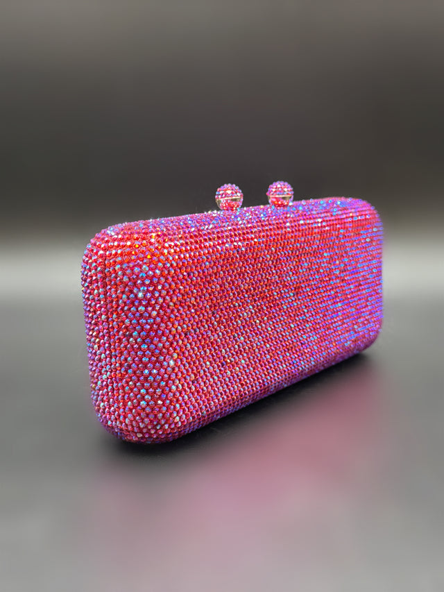 Crystal Clutch Fuchsia AB