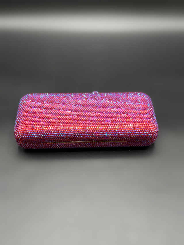 Crystal Clutch Fuchsia AB