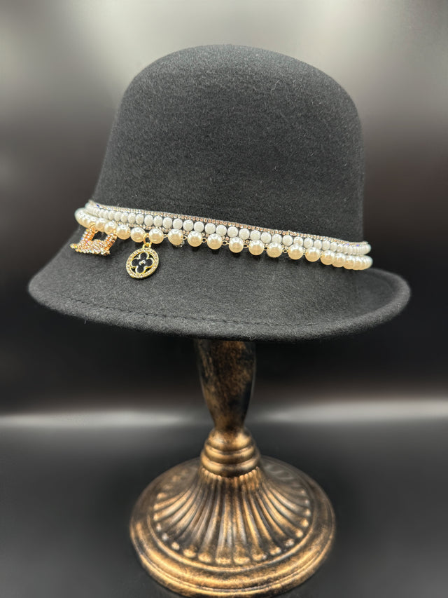 Black Old fashioned Hat