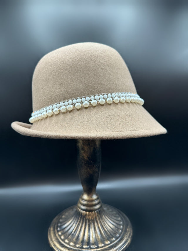 Khaki Old Fashioned Hat