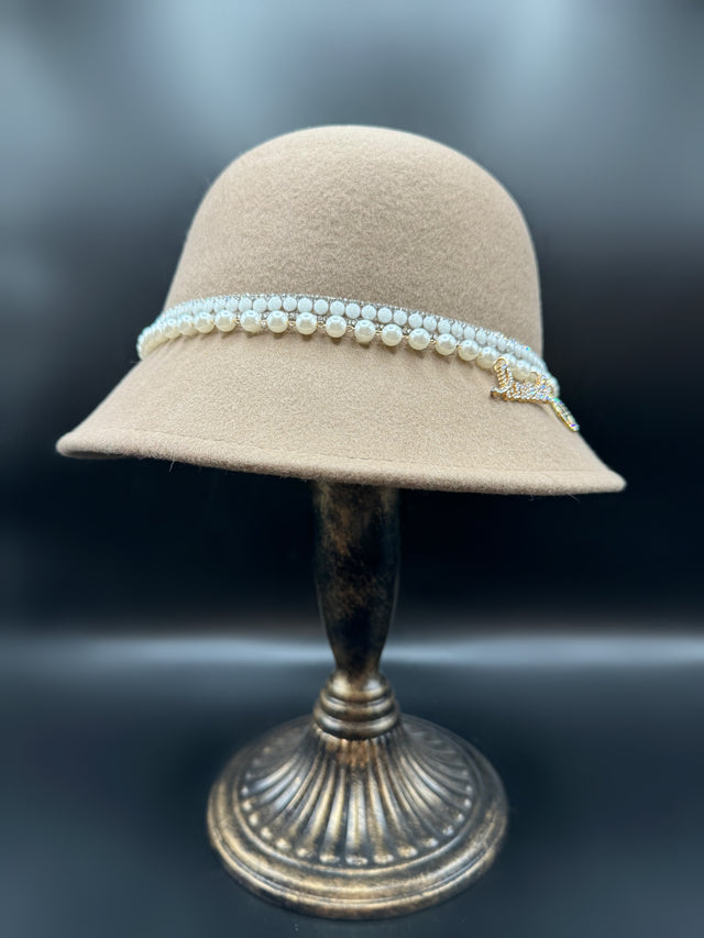 Khaki Old Fashioned Hat