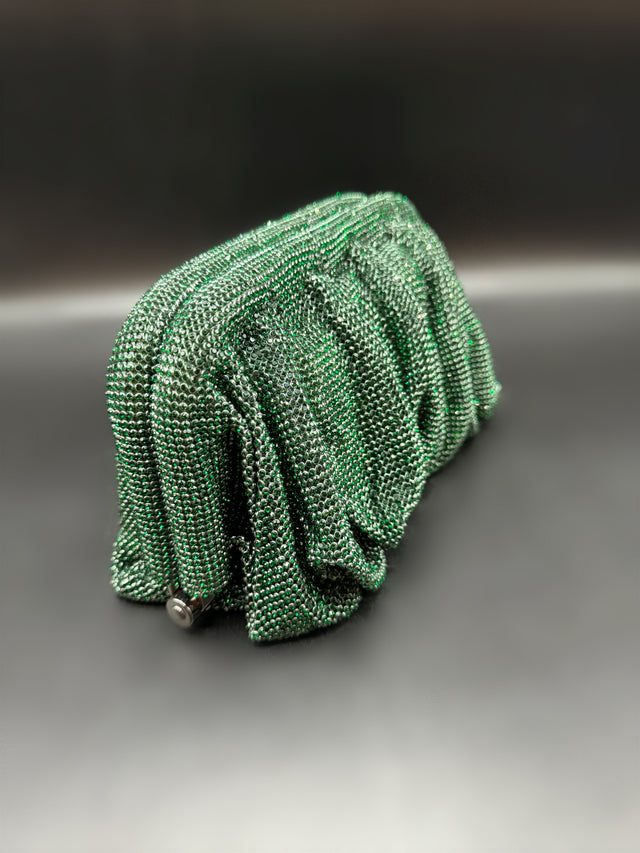 Slouchy Clutch Emerald