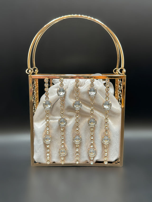 Diamond Bucket Bag Ivory