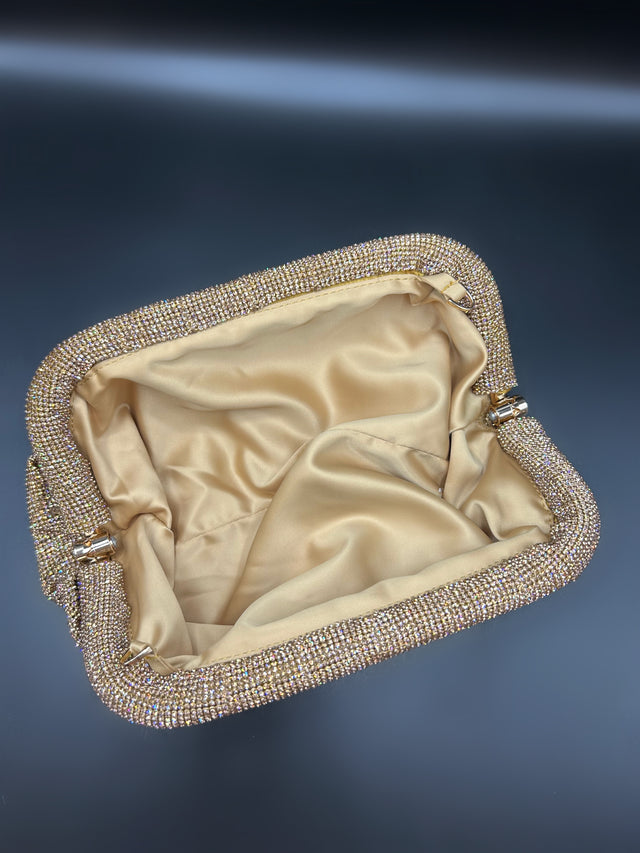 Slouchy Clutch Gold