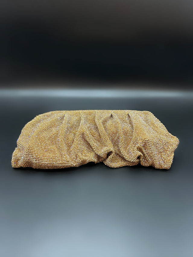 Slouchy Clutch Gold