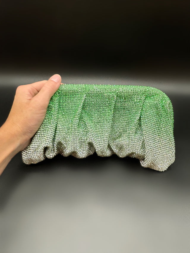 Slouchy Clutch Ombré Green