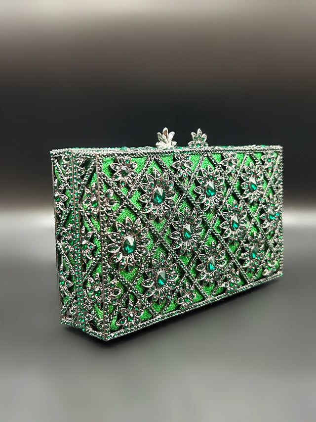 Emerald Jewel Clutch