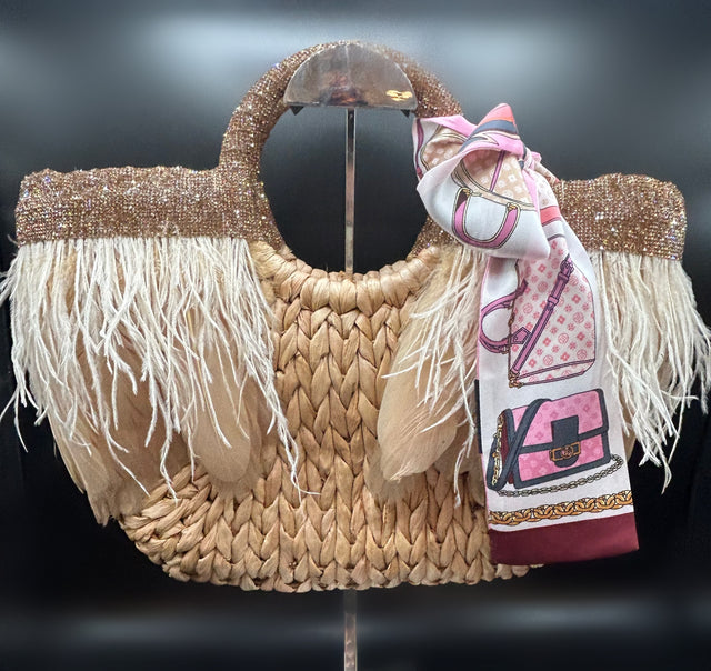 Upcycled feather bag – Creations by Niki Lassiter