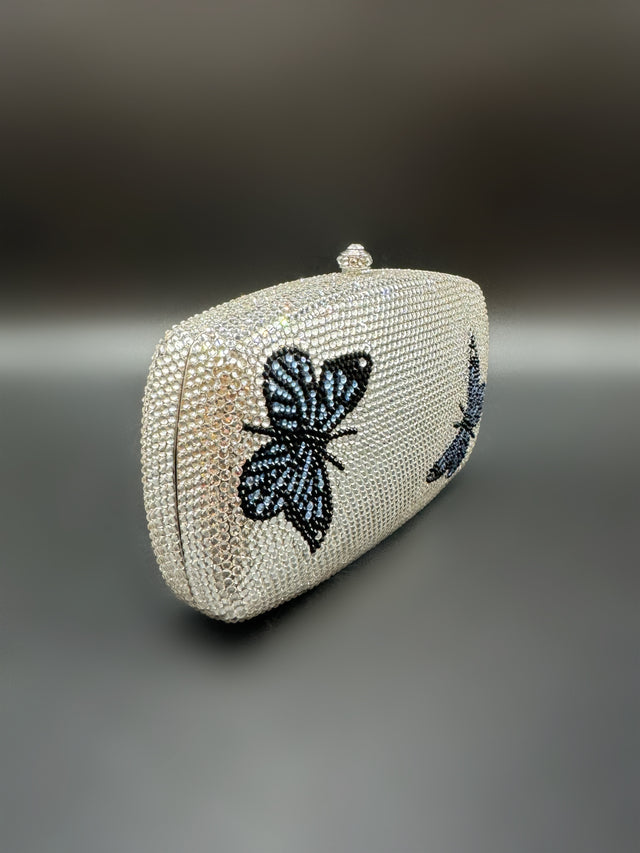 Blue Butterfly Clutch