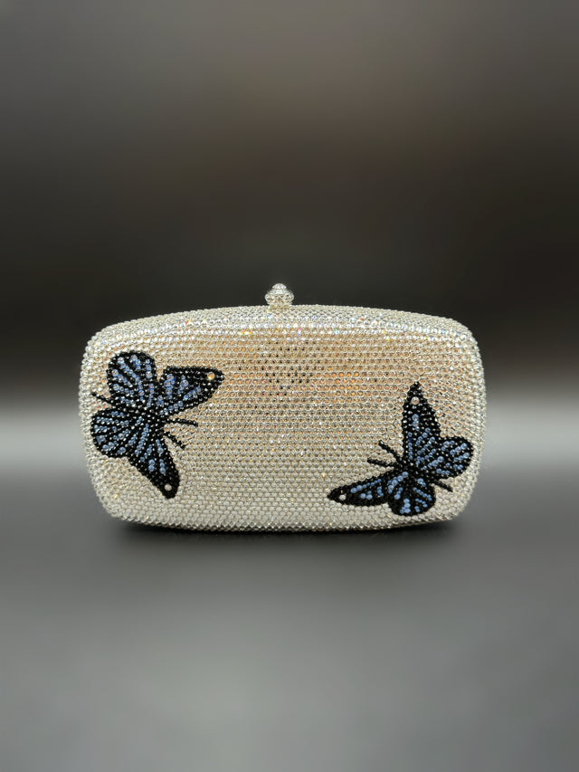 Blue Butterfly Clutch