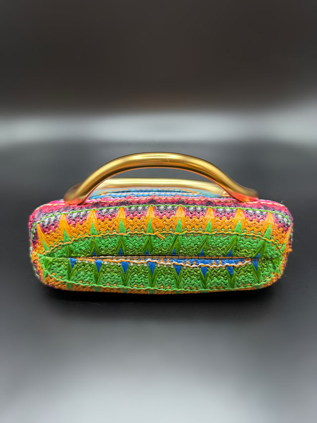 Woven Festive Hand Clutch