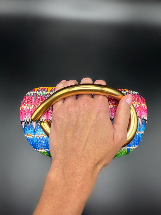 Woven Festive Hand Clutch