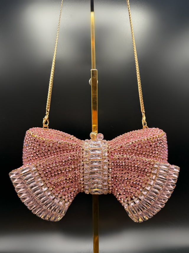 Bow Clutch Pink