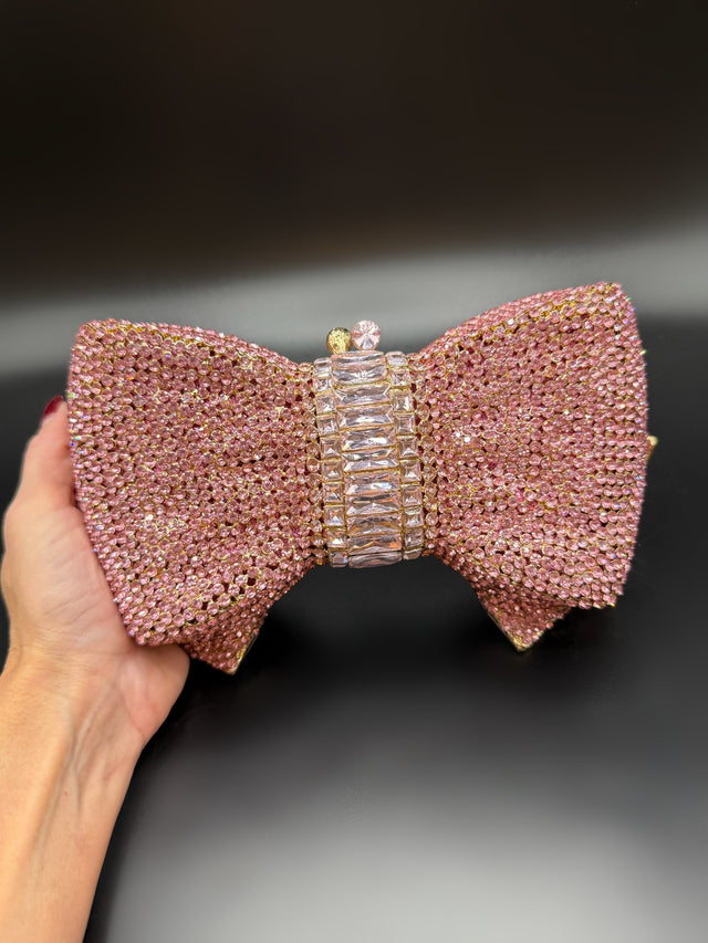 Bow Clutch Pink