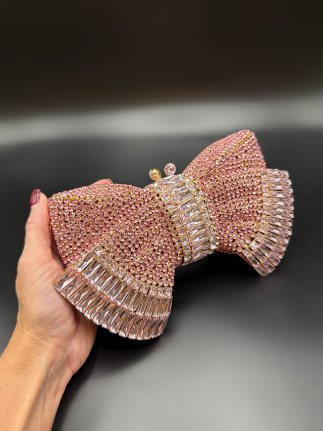Bow Clutch Pink