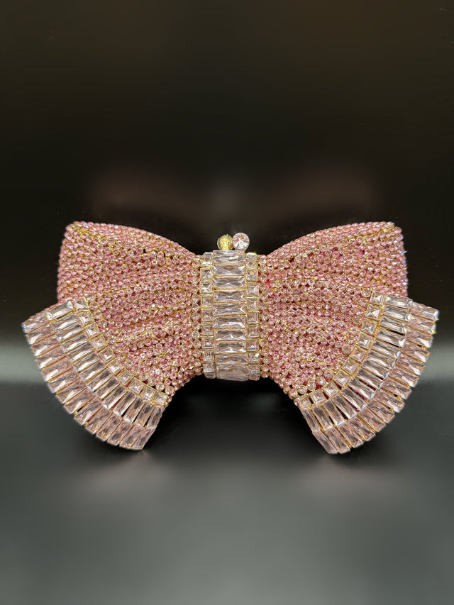 Bow Clutch Pink