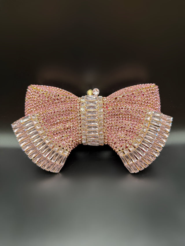 Bow Clutch Pink