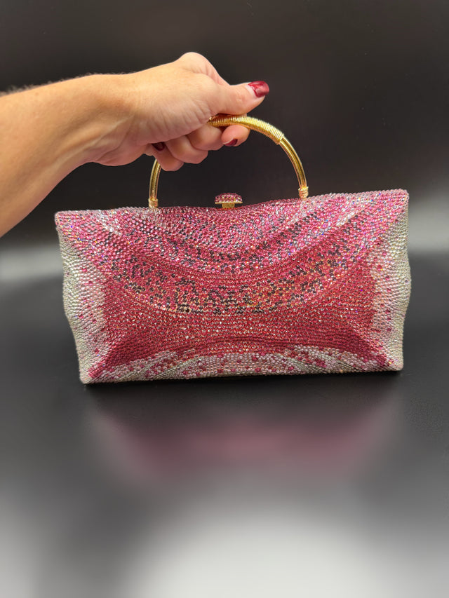 Large Pink Crystal Bag