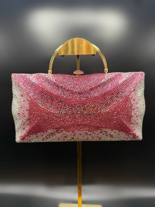 Large Pink Crystal Bag
