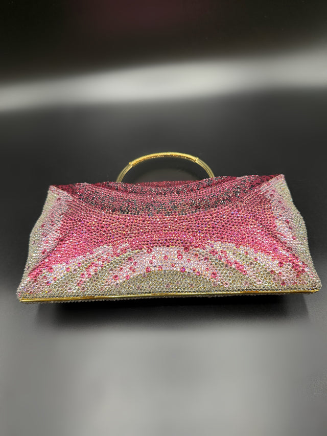 Large Pink Crystal Bag