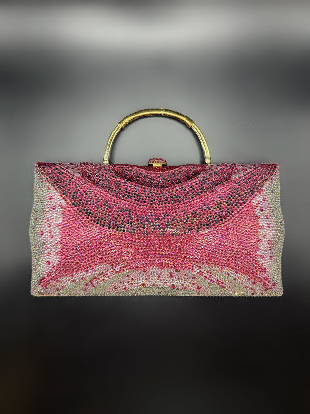 Large Pink Crystal Bag