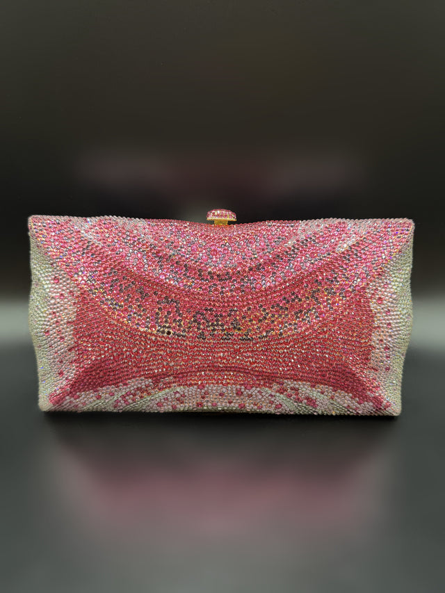 Large Pink Crystal Bag