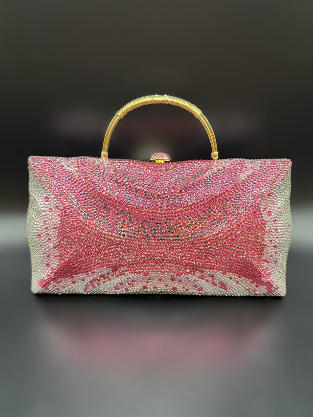Large Pink Crystal Bag
