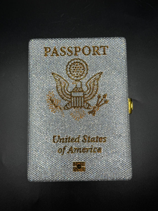 Silver Passport Clutch