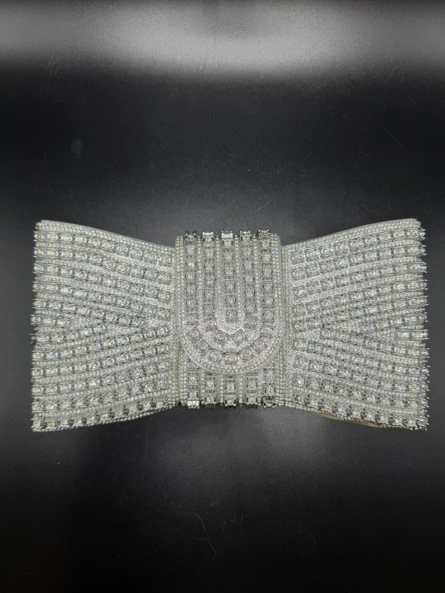 Silver Envelope Clutch