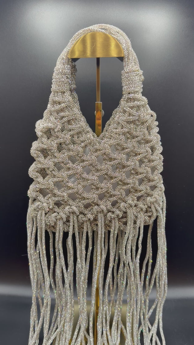 Silver Woven Fringe