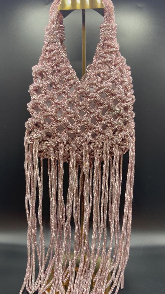 Pink Woven Fringe