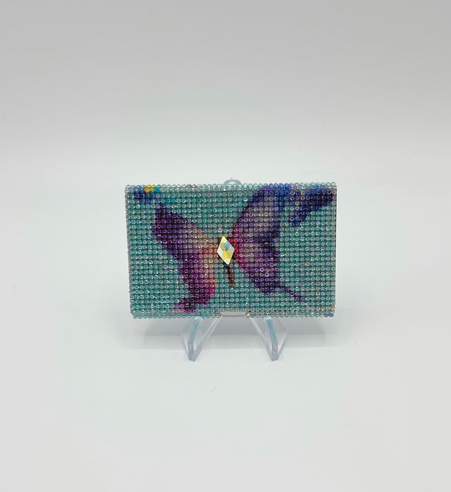 Painted Butterfly Card Holder