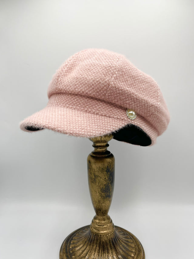 Soft Pink Newsboys Hat