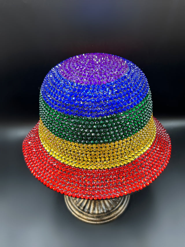 Rainbow Crystal Bucket Hat