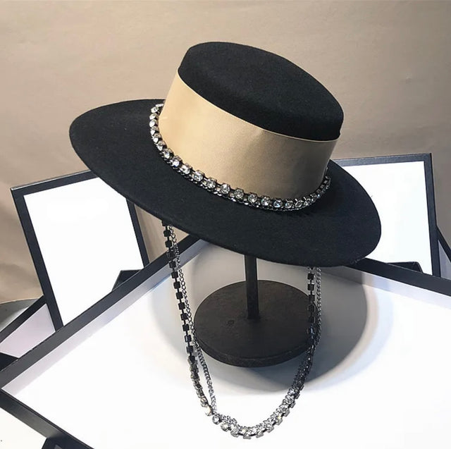 Rhinestone Chain Hat